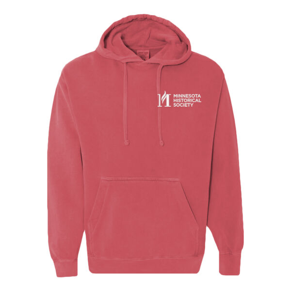 Unisex Garment-Dyed Hooded Sweatshirt - Embroidered Logos Thumbnail