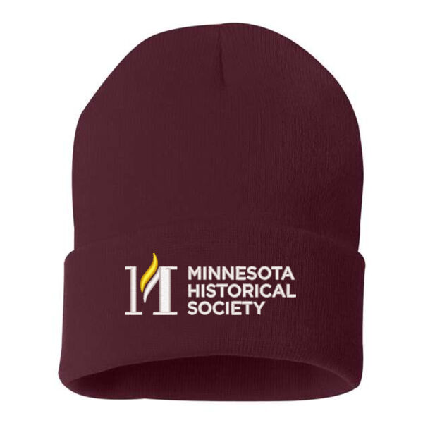 12" Solid Cuffed Beanie - Embroidered Logos Thumbnail