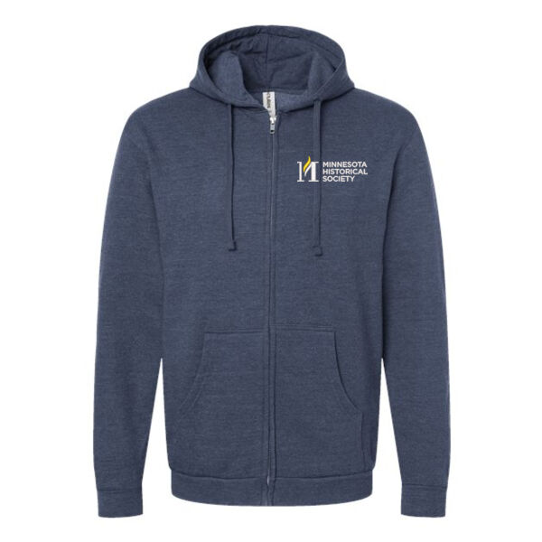 Unisex Full-Zip Hooded Sweatshirt - Embroidered Logos Thumbnail