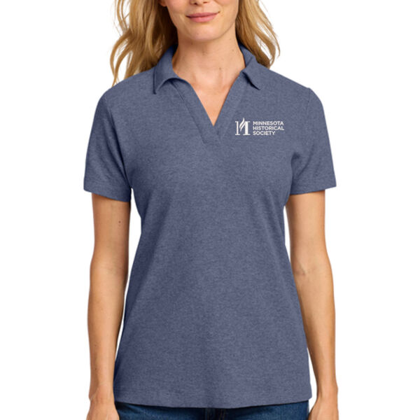Port Authority® Women's C-FREE® Cotton Blend Pique Polo - Embroidered Logos Thumbnail