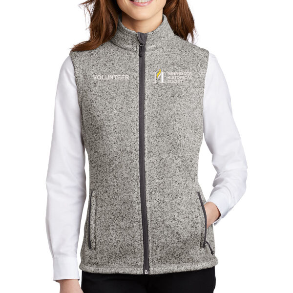 Port Authority ® Women's Sweater Fleece Vest - Embroidered Logos Thumbnail